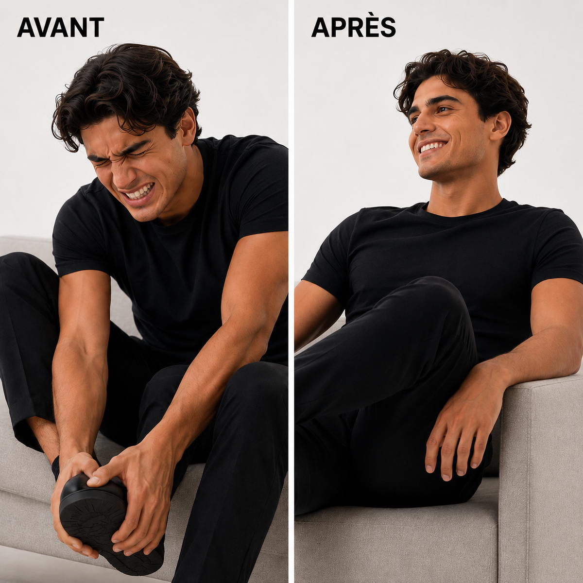 Semelles Rehaussantes Confort Homme — Jusqu'à +3,5 cm, Invisibles